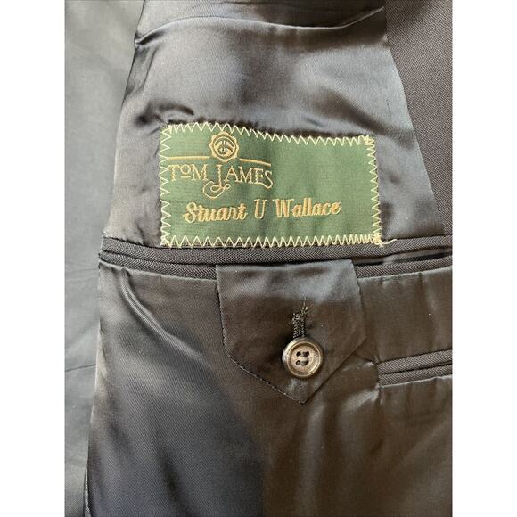 Tom James-Navy Blue Blazer-45R - Picture 2 of 10